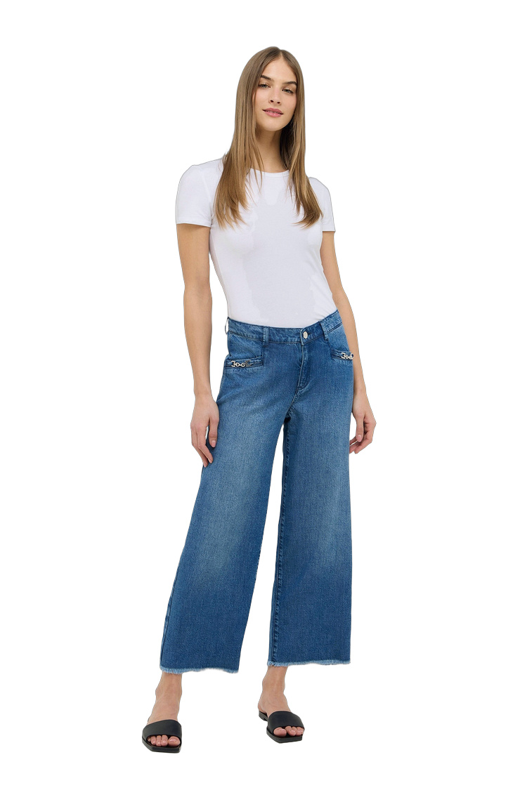 Damen Jeans mit recycelten Materialien – Rückansicht