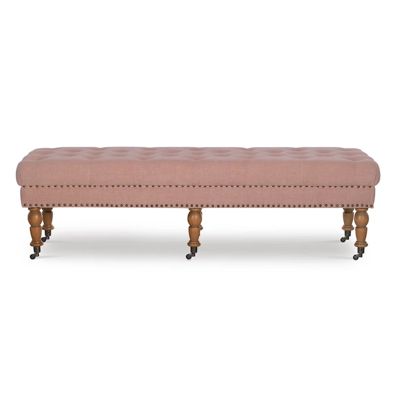 Copper Grove Pereislav 62-inch Tufted Pink Bench