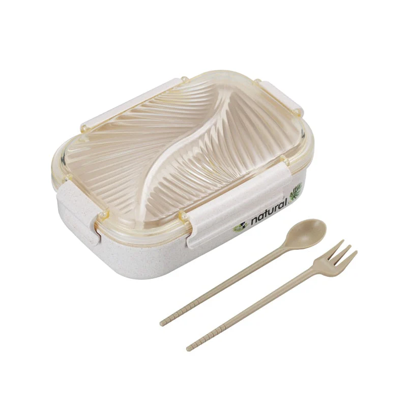 HULIANFU TUUTH Microwave Lunch Box Wheat Straw Bento Box 750ML BPA Free Food Storage Container with Soup Cup - Deanwangkt