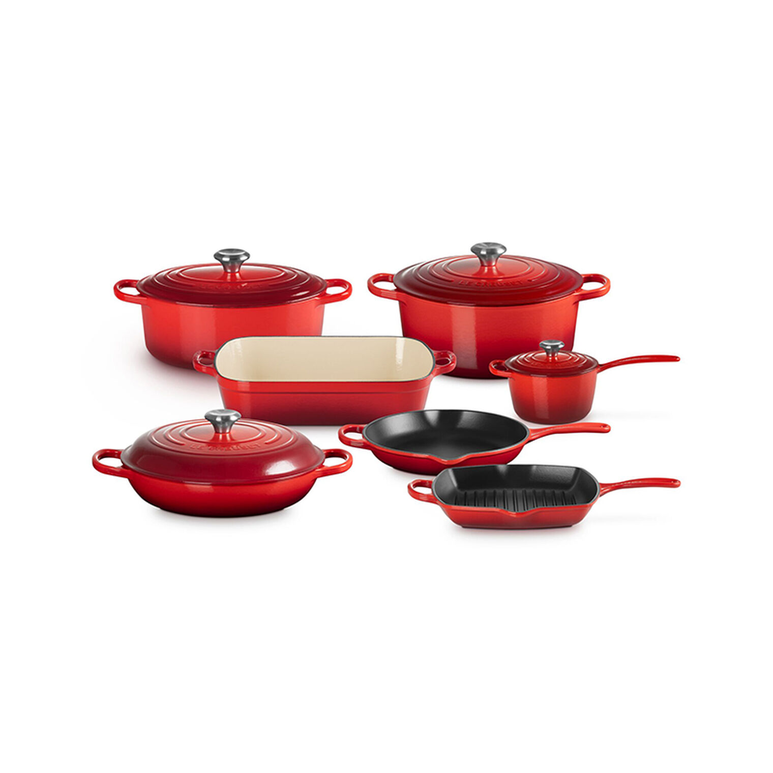 Signature Enameled Cast Iron 11-Piece Ultimate Cookware Set