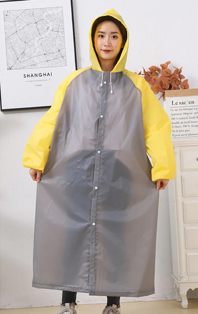 HULIANFU Reusable Thicken Women Men Rain Coat Waterproof Jacket Poncho Cloak Hood Hoodie Suit Raincoat For Tourism Fishing Cycling Hiking - Deanwangkt