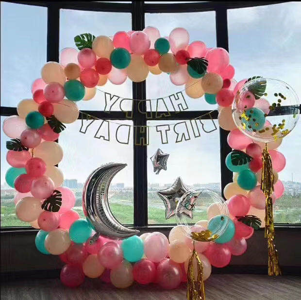 HULIANFU 2026  2m.2.5m Circle Arch Wrought Iron Wedding mariage round backdrop arch stand birthday party DIY decoration stage Background Frame - Deanwangkt