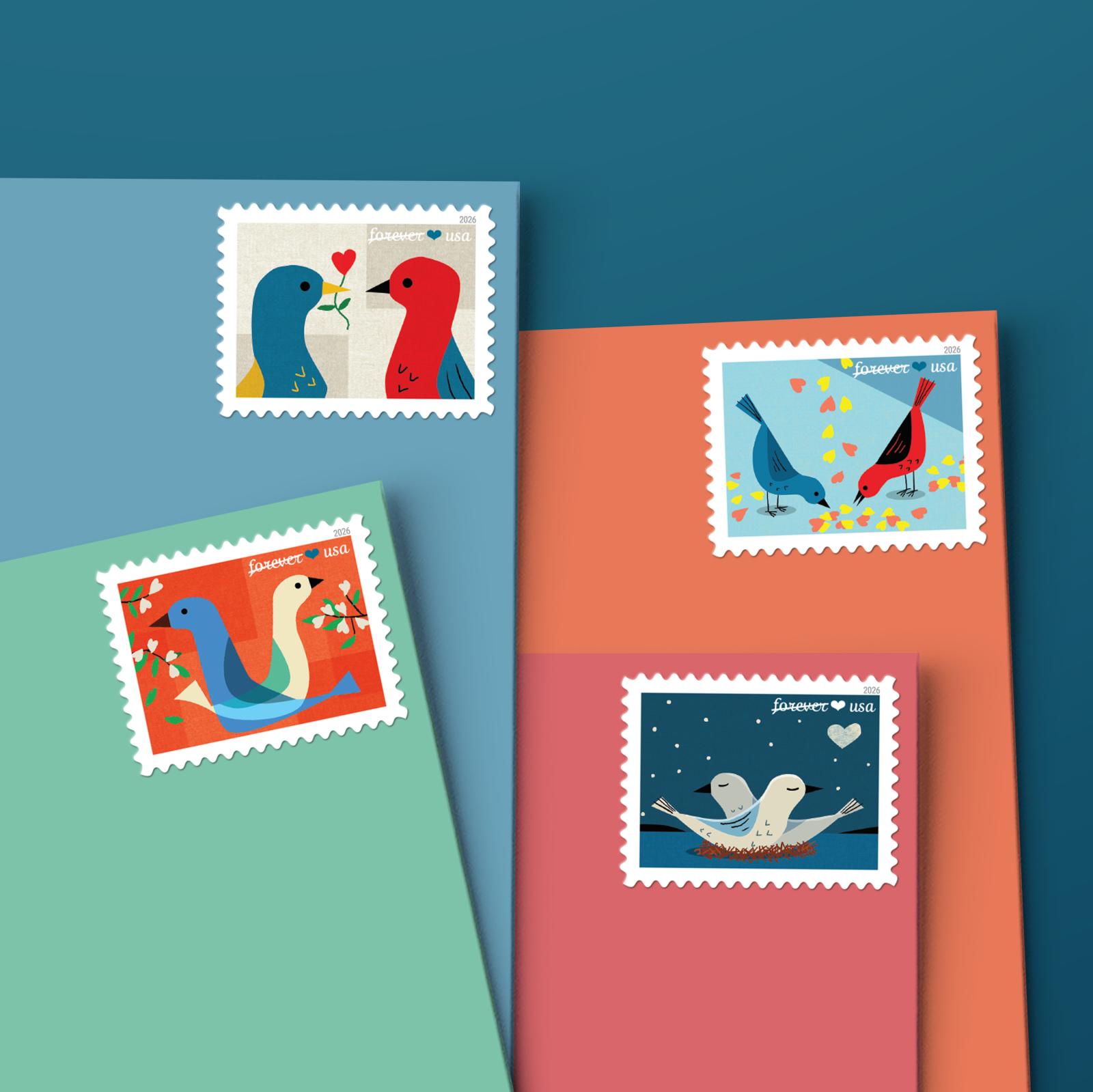 Love Stamps 2026 Reimagine a USPS Classic - TWENTYSTAMPS