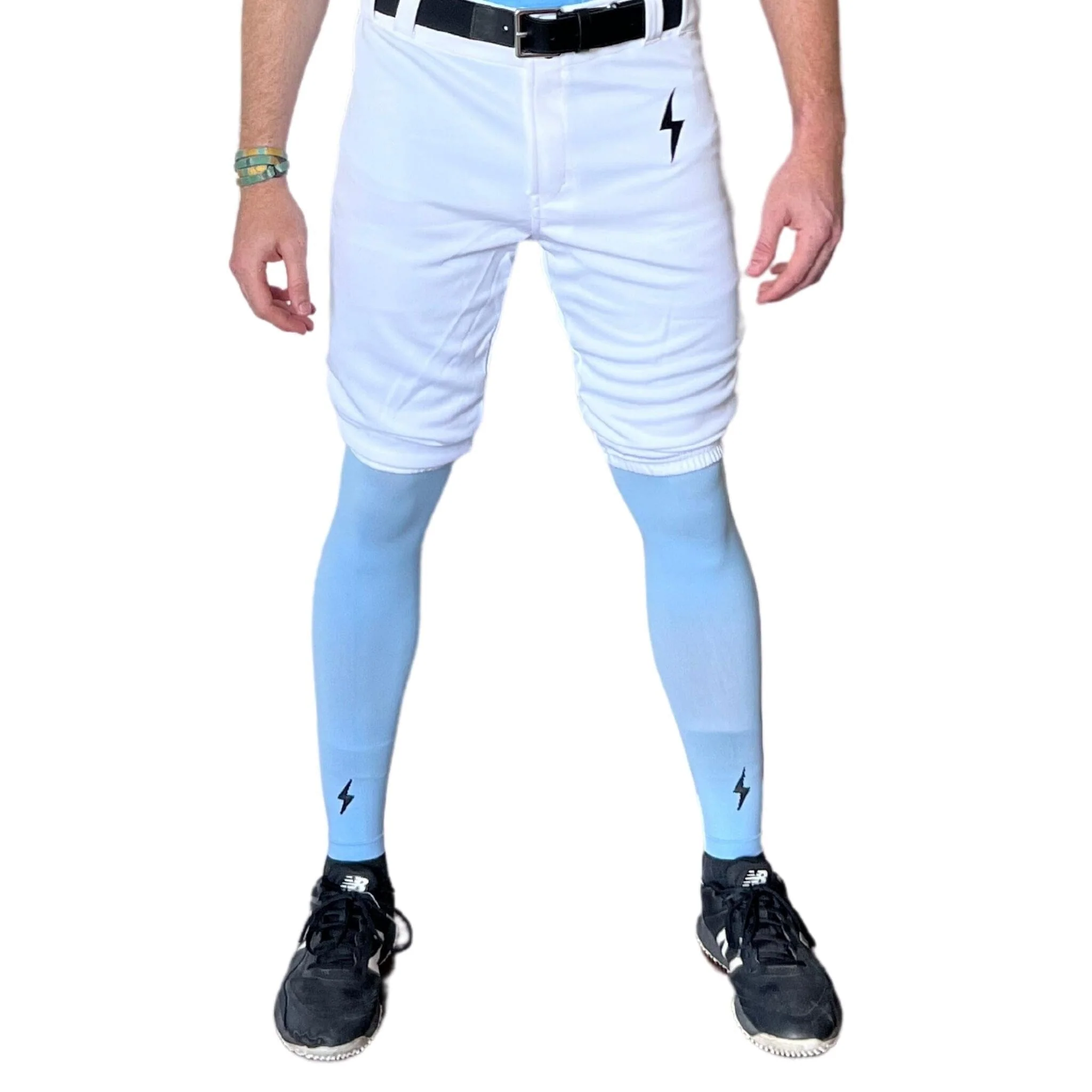 BRUCE BOLT Premium Pro Baseball Short - WHITE