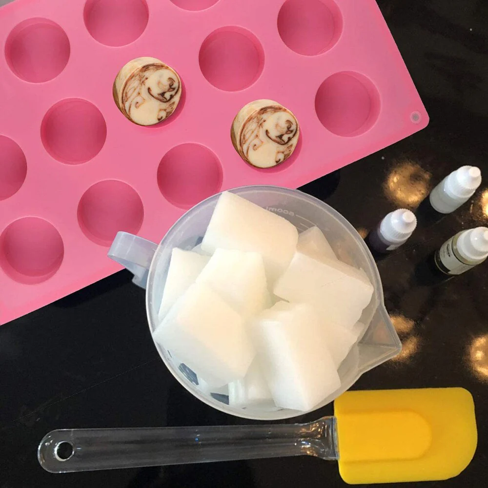 HULIANFU SILIKOLOVE Cylinder Silicone Soap Mold Round Silicone Molds for Handmade Soap Making, Lotion Bars, Bath Bombs, Chocolate, Cake - Deanwangkt