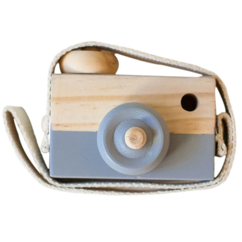 HULIANFU Nordic European Style Camera Toys Baby Kids Room Decor Furnishing Articles Child Christmas Birthday Wood Gifts - Deanwangkt