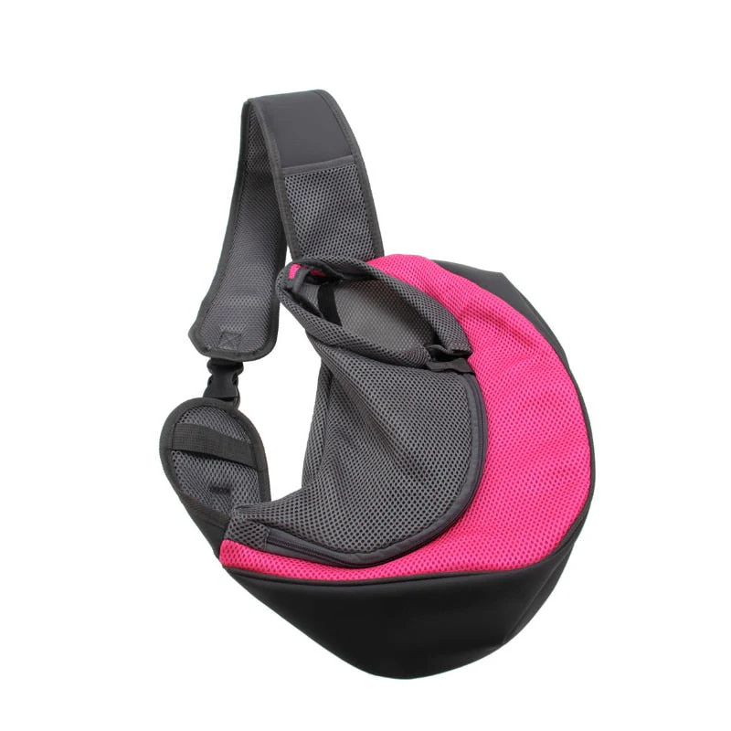 HULIANFU Pet Puppy Carrier S/L Outdoor Travel Dog Shoulder Bag Mesh Oxford Single Comfort Sling Handbag Tote Pouch - Deanwangkt