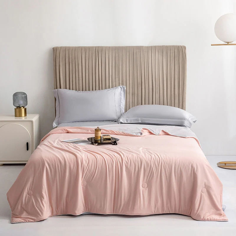 HULIANFU Peter Khanun Cooling Blankets Smooth Air Condition Comforter Lightweight Summer Quilt with Double Side Cold & Cooling Fabric - Deanwangkt