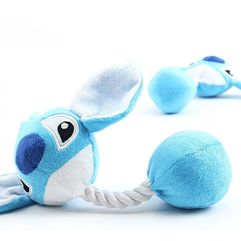 HULIANFU Plush Cartoon Cute Puppy Dog Rope Knot Toy Pet Dog Chew Squeak Toys for Small Dogs Teeth Grinding Pet Products Dog Accessories - Deanwangkt