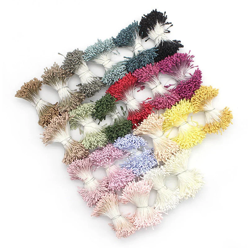 HULIANFU 2026  Lucia Crafts 144/420/600/1000pcs /Lot  Flowers Stamen 2mm  DIY Artificial Flowers  Wreath For Wedding Party Home Decor  D0401 - Deanwangkt
