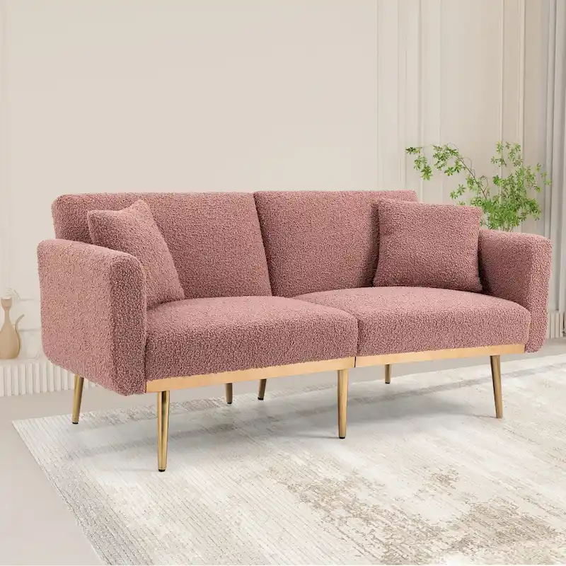 Linen Modular Sofa Section Armless Accent Chair
