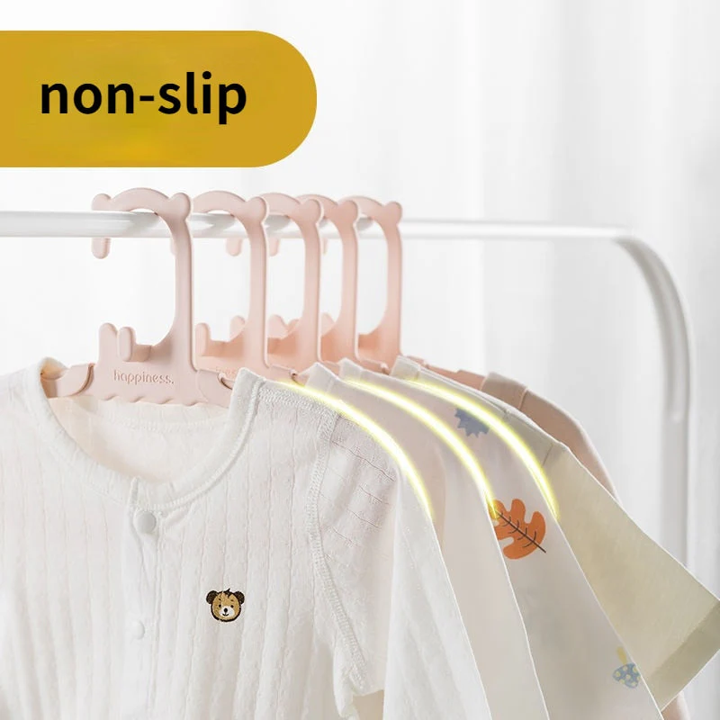 HULIANFU Scalable Children  Hanger Baby Storage Rack Retractable Strap Pant Clip Small Hanger Support Balcony Drying Accessories Suit - Deanwangkt