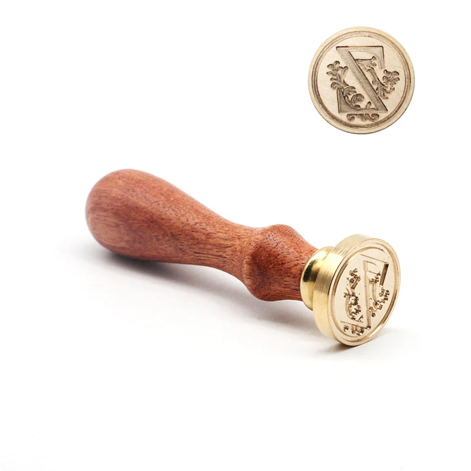 HULIANFU Retro Wood Stamp Classic 26 Letter A-z Alphabet Initial Sealing Wax Seal Stamp Ancient Seal Post Decorative Antique Stamp Gifts - Deanwangkt