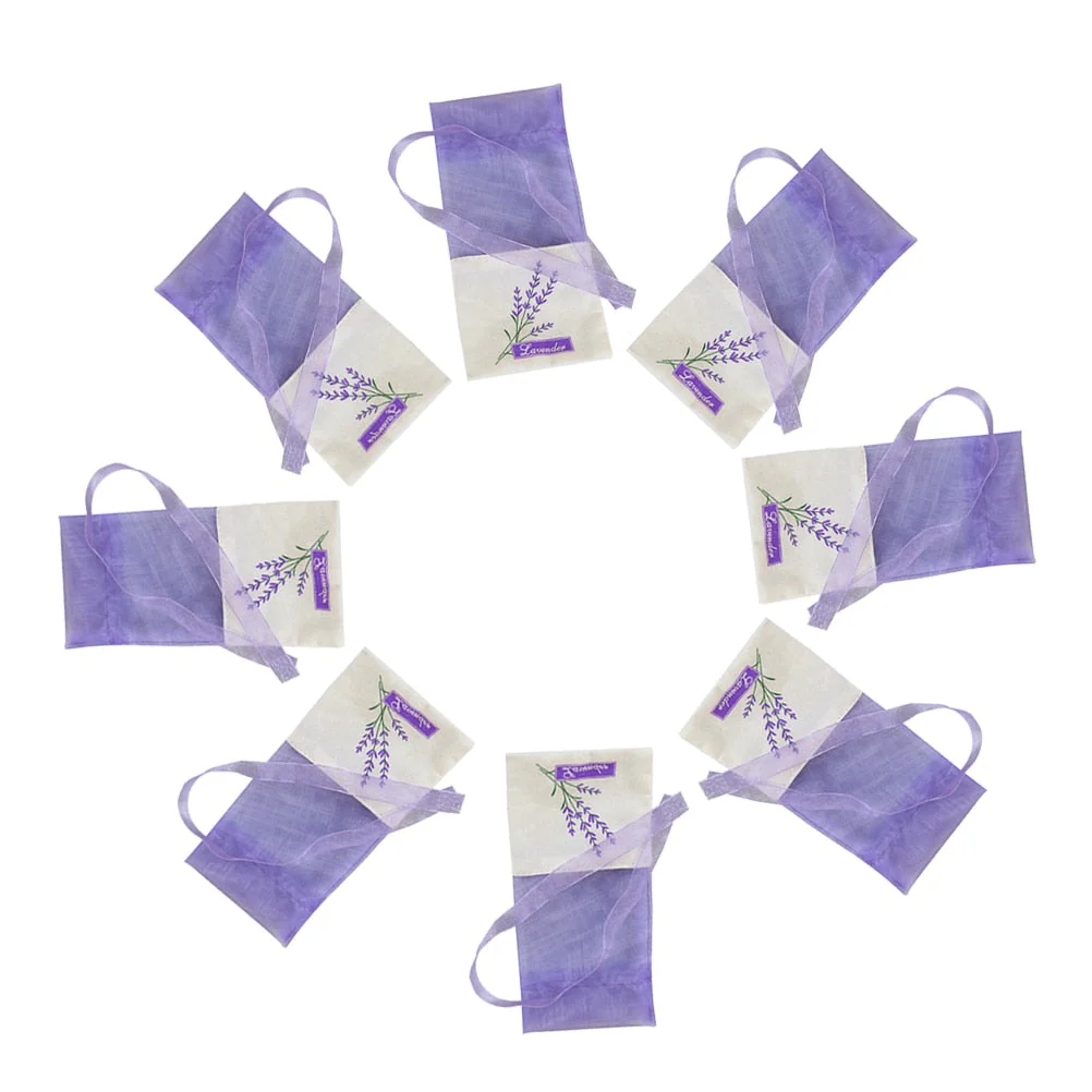 HULIANFU Lavende Sachet Bags Portable Flowers Printing Beautiful Fragrance Lavender Sachet Bag for Seeds Dry Flowers Sachet Bags A30 - Deanwangkt