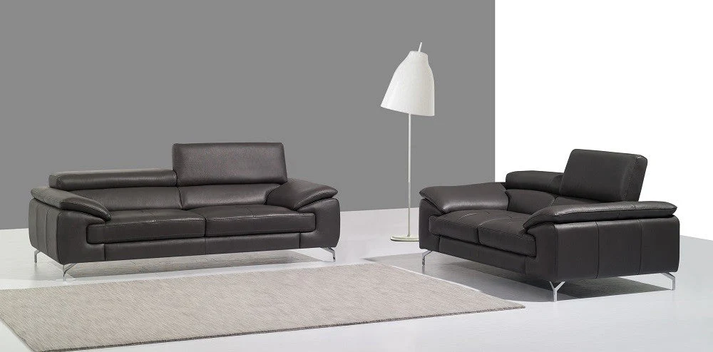 Andy Leather Living Room Collection in 5 Color Options