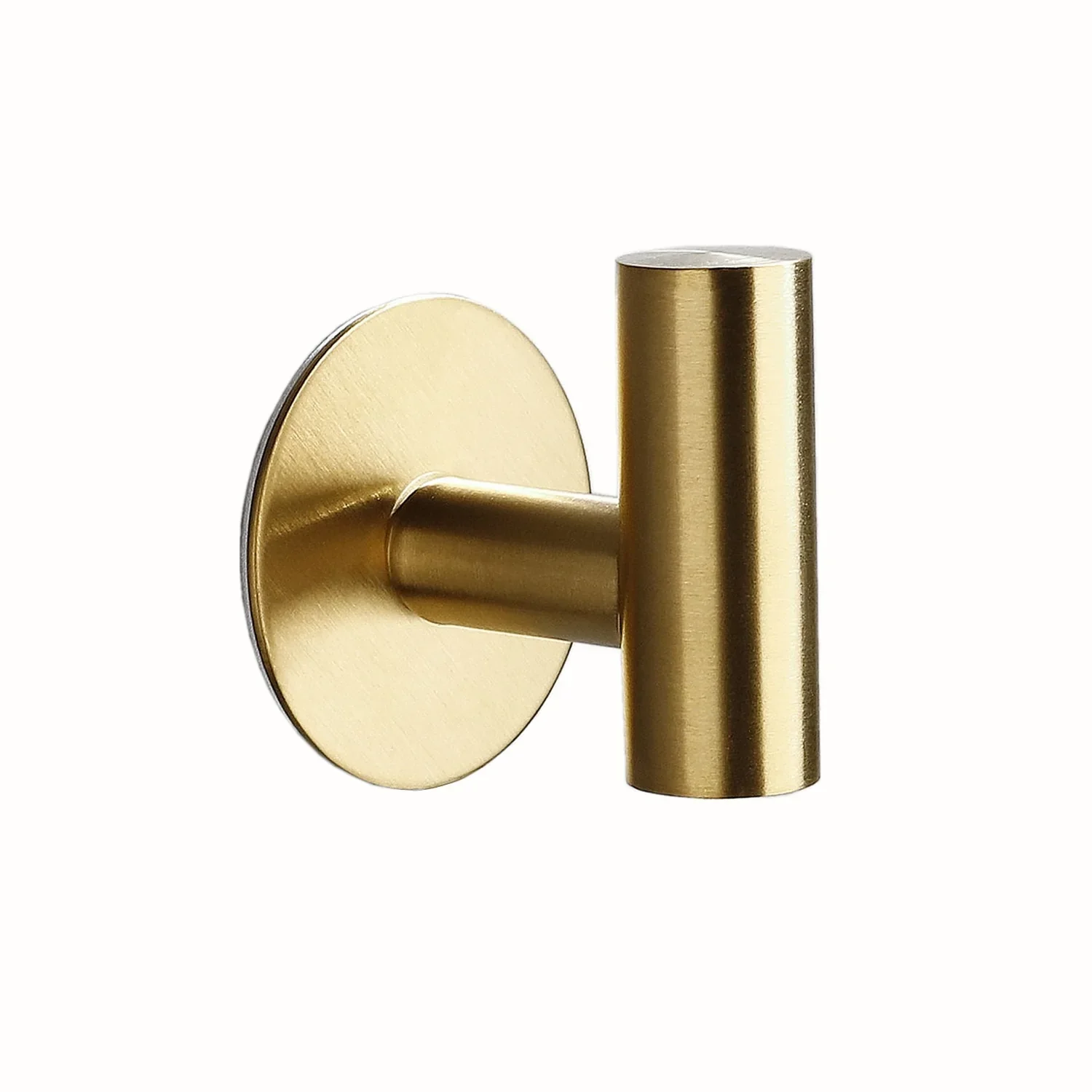 HULIANFU MR AND MS-Golden Brushed Coat Hangers Wall Mounted Hook For Home Self Adhesive Bathroom Rack 4pcs/set - Deanwangkt