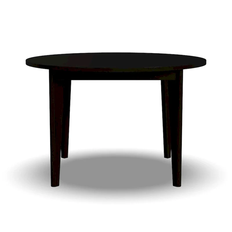 Brentwood Black Wood Round Dining Table
