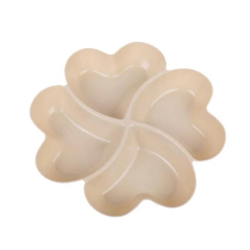 HULIANFU Multi-function Plastic Fruit Plate Dessert Tray Plate Snack Dish 6 Compartments High Quality - Deanwangkt
