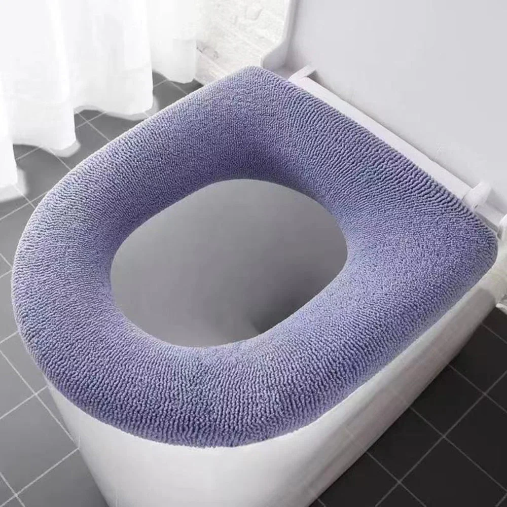 HULIANFU Universal Four Seasons Thickened Househol Soft Mat Autumn Winter Toilet Cover Toilet Seat Cushion Thick Plush Warm Pads - Deanwangkt