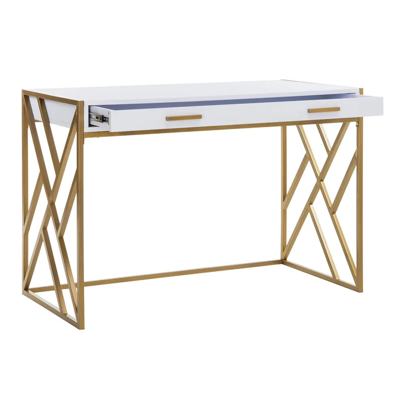 SAFAVIEH Manila Modern Dual-Tone 1-Drawer Desk