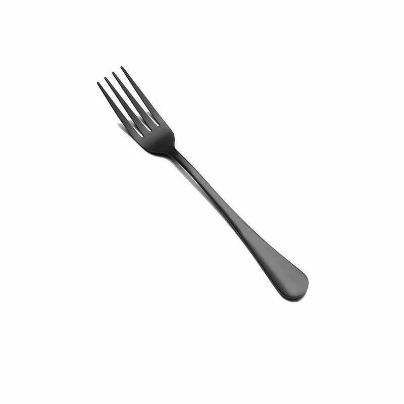 HULIANFU Spklifey Black Dinnerware Set Cutlery Stainless Steel Black Cutlery Set Rainbow Dinner Tableware Wedding Silverware Set - Deanwangkt