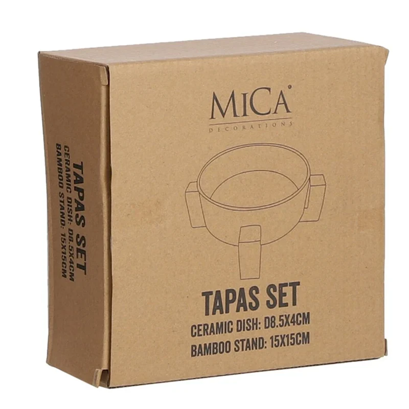 Lasio Ceramic Tapas Set 4 Dia Black - A - A