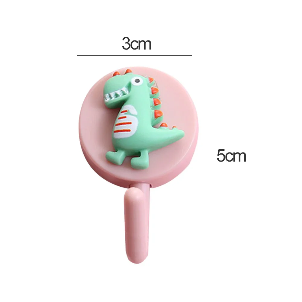 HULIANFU New Cute Animal Wall Hook for Key Holder Coat Towel Hanging Plastic Mask Holder Bathroom Organizer Wall Decor Home Accessories - Deanwangkt