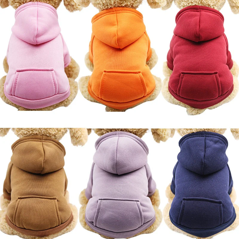 HULIANFU Pet Dog Clothes For Small Dogs Clothing Warm Clothing for Dogs Coat Puppy Outfit Pet Clothes for Large Dog Hoodies Chihuahua - Deanwangkt