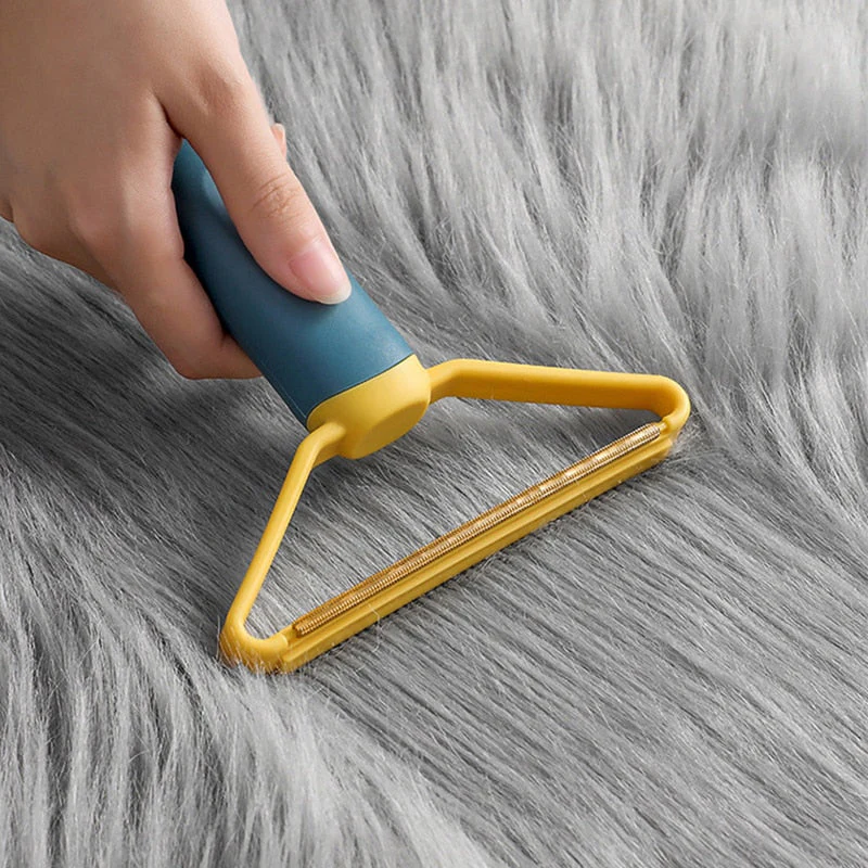 HULIANFU Portable Lint Remover Pet Hair Remover Brush Manual Lint Roller Sofa Clothes Cleaning Lint Brush Fuzz Fabric Shaver Brush Tool - Deanwangkt