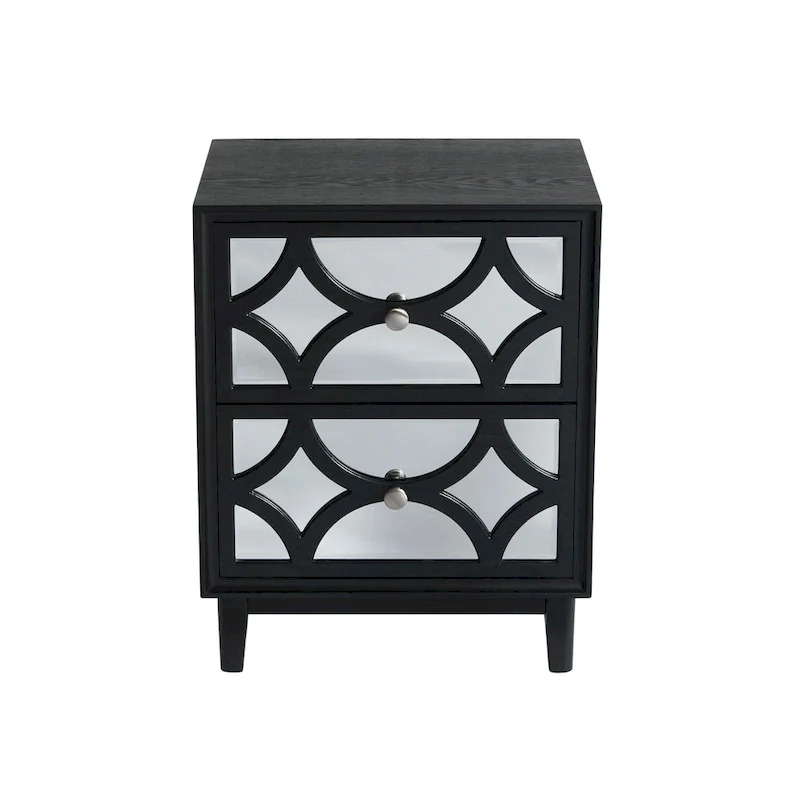 COZAYH Contemporary Mirror Front Nightstand