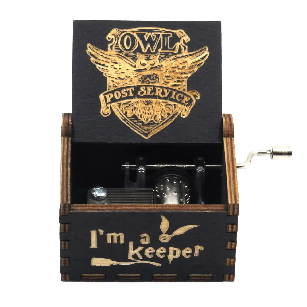 HULIANFU New Attack On Titan Queen Music Box Antique Carved Wooden Hand Cranks Power Game Crossing Rainbow Christmas Birthday Gifts - Deanwangkt