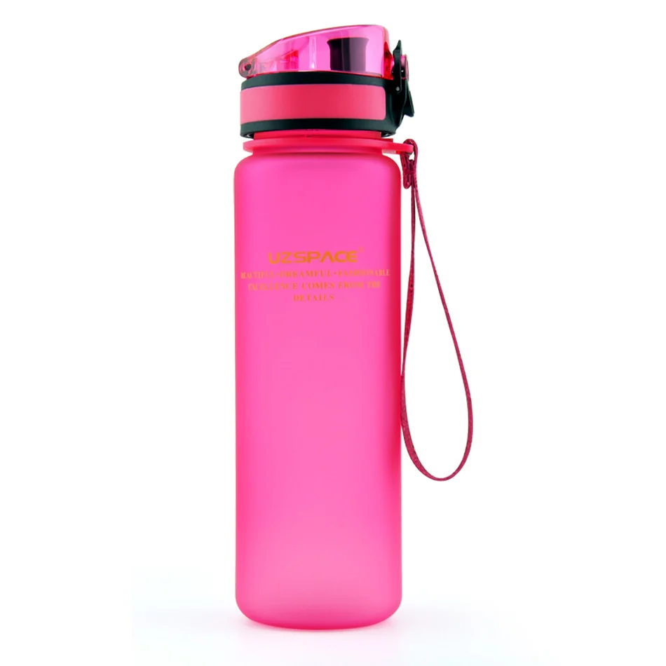 HULIANFU UZSPACE Sport Water Bottle 500/1000ML Portable Leakproof Outdoor Shaker My Bottle Tritan Plastic Eco-Friendly Drinkware BPA Free - Deanwangkt