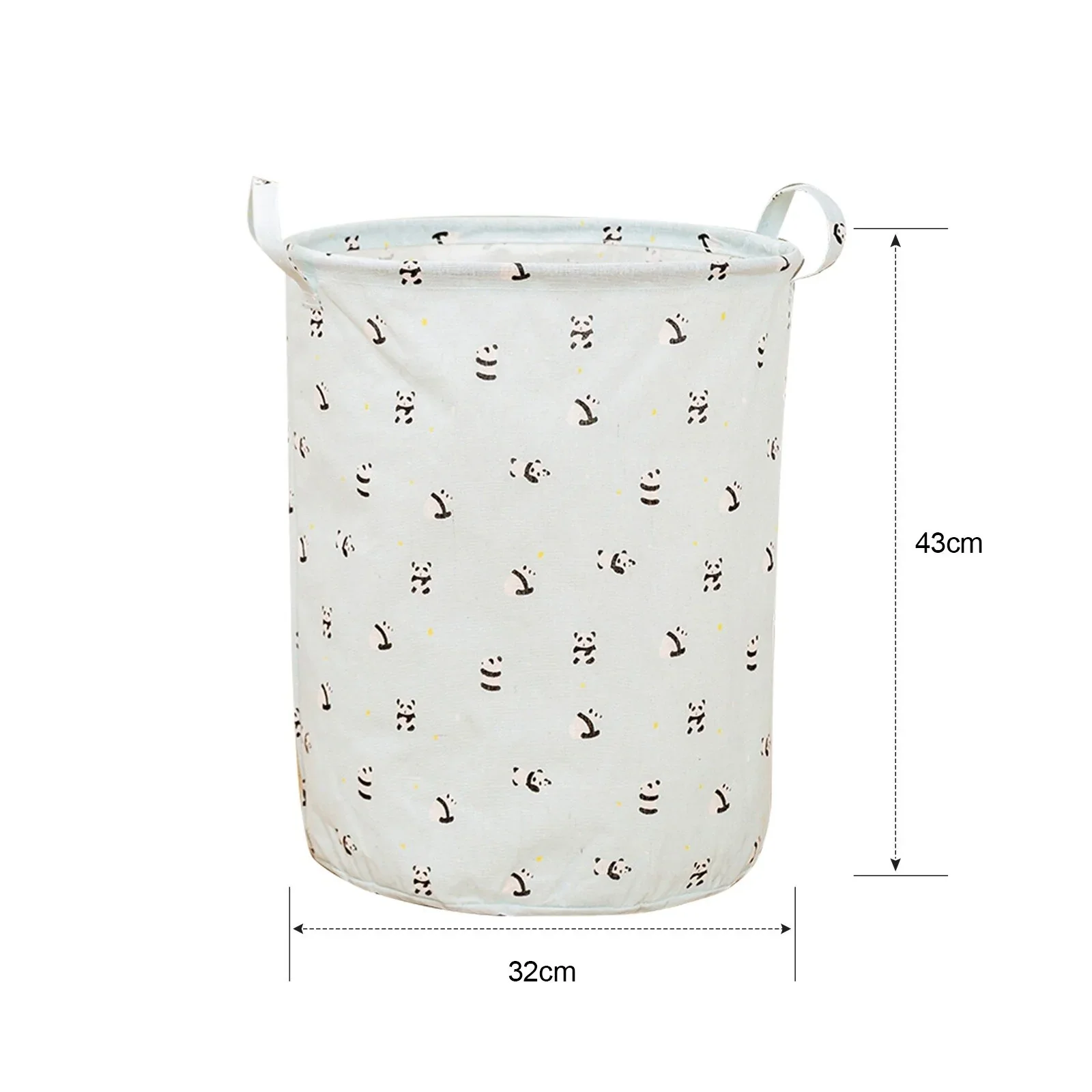 HULIANFU Organizer Canvas Laundry Basket Waterproof Large Capacity Laundry Hamper Dirty Clothes Storage Basket Toy Home Storage Bin 45x35 - Deanwangkt