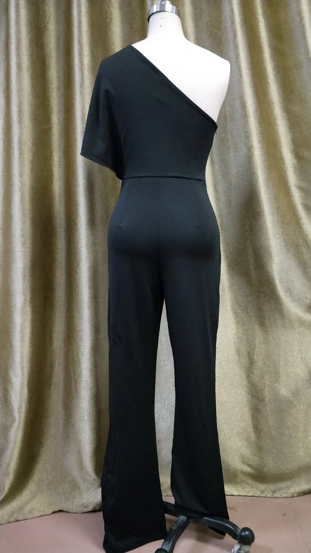 Hulianfu Sexy Ruffles Asymmetrical Solid Casual Overalls Holiday Rompers Women Long Jumpsuits Summer Playsuits Plus Size 5XL - Deanwangkt