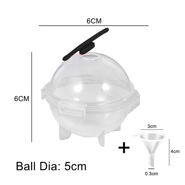 HULIANFU Round 4 Cavity Ice Mould Ice Ball Maker DIY Ice Cream Mold Plastic Whiskey Ice Cube Tray Bar Accessories Tool форма для льда - Deanwangkt