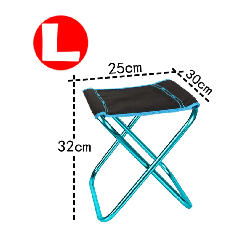 HULIANFU Ultralight Folding Chair Picnic Camping Chair Travel Foldable Aluminium Durable Portable Fishing Seat Outdoor Travel Furniture - Deanwangkt
