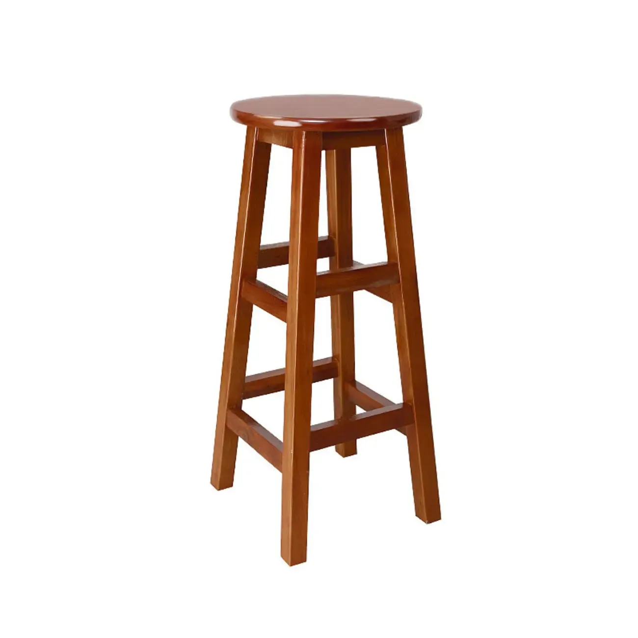 Counter Height Modern Wood Backless Bar Stools