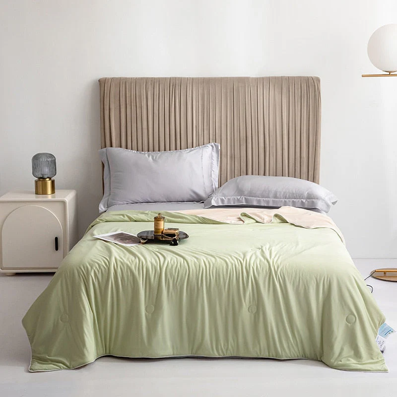 HULIANFU Peter Khanun Cooling Blankets Smooth Air Condition Comforter Lightweight Summer Quilt with Double Side Cold & Cooling Fabric - Deanwangkt