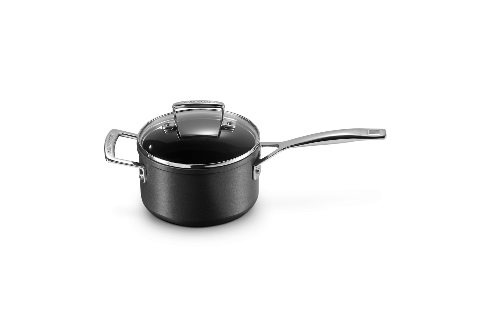 Toughened Non-Stick Saucepan with Glass Lid & Helper Handle