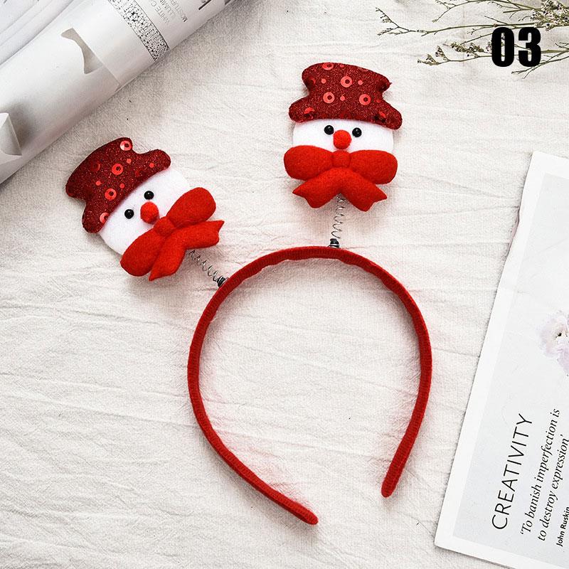 HULIANFU 2026  Christmas Headbands Santa Tree Elk Antlers Headband Kids Adult Headwear Reindeer Ornaments Christmas Decor Party Cosplay Gifts - Deanwangkt