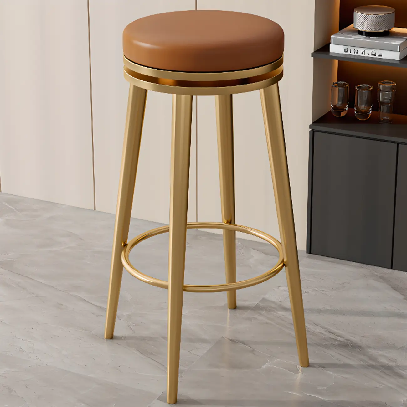 Counter Height Modern Metal Bar Stools