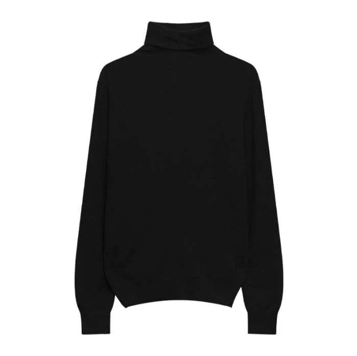 Hulianfu Winter High Quality Wwomen's Wool Sweater Solid Color High-neck Pullover Long-sleeved Knit Top - Deanwangkt