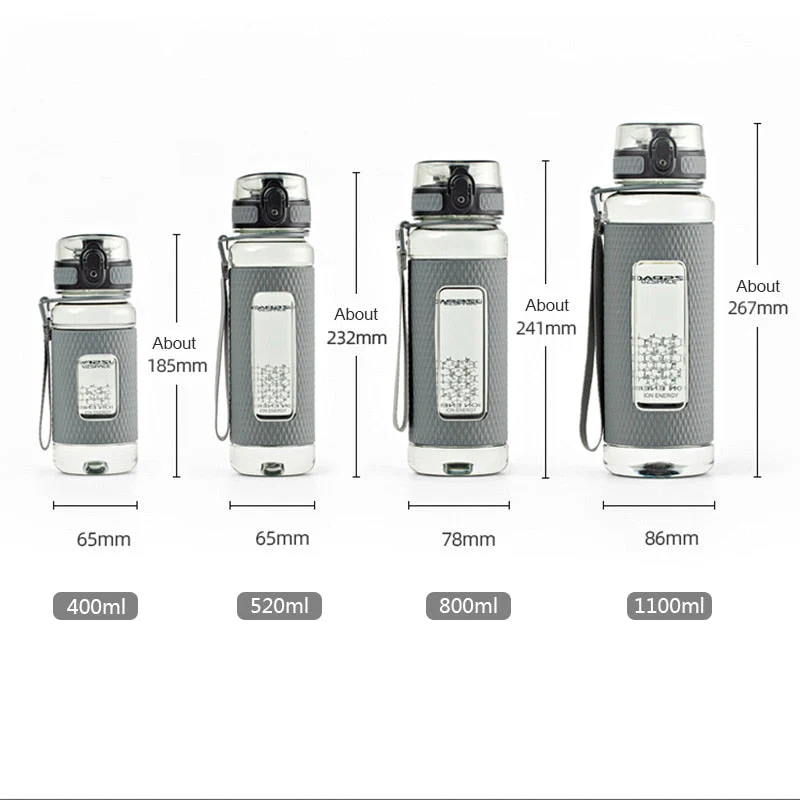 HULIANFU UZSPACE Sports Water Bottles Gym Leak-proof Drop-proof Portable Shaker Outdoor Travel Kettle Plastic Drink Water Bottle BPA Free - Deanwangkt