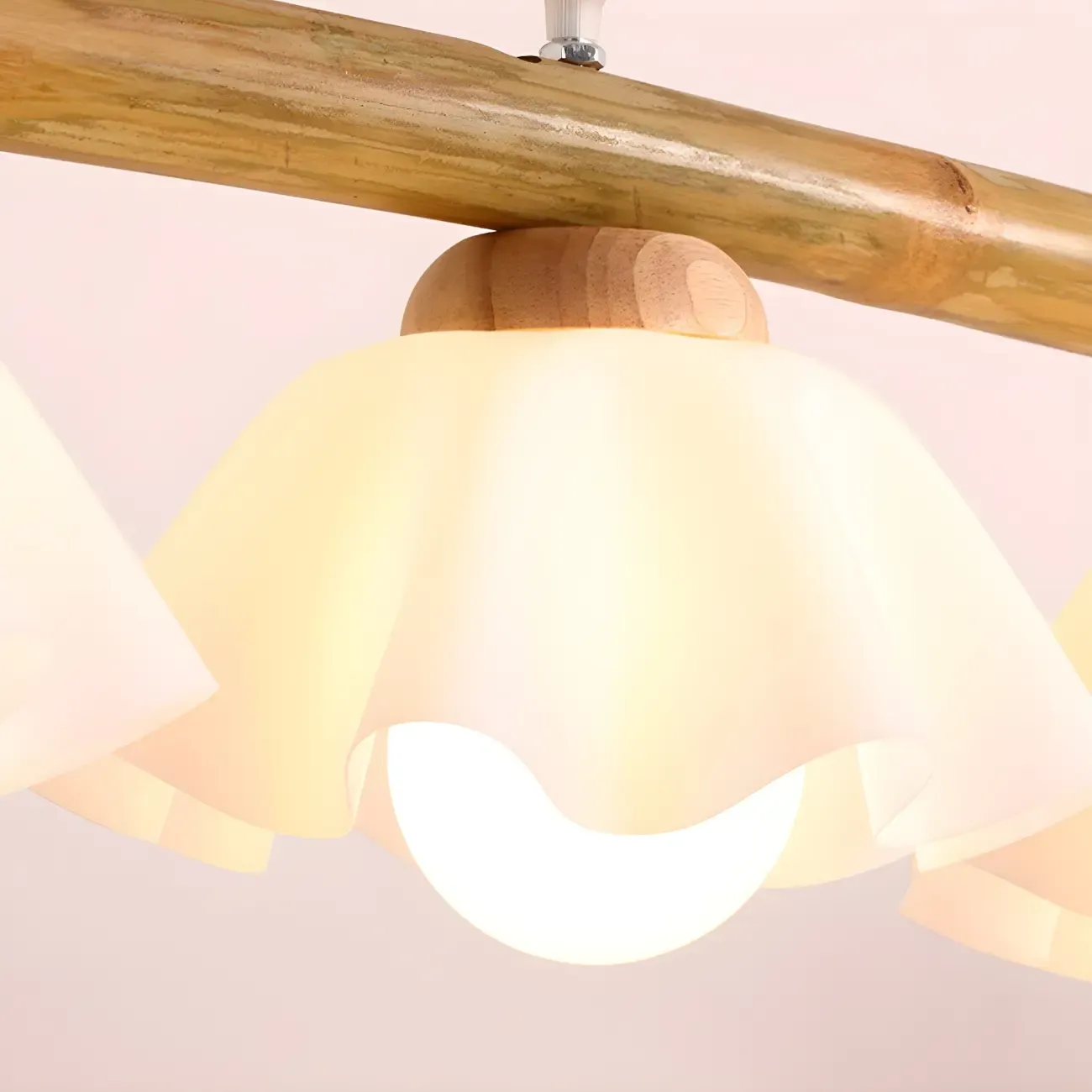 Adjustable Modern Bamboo Flower Island Pendant Light