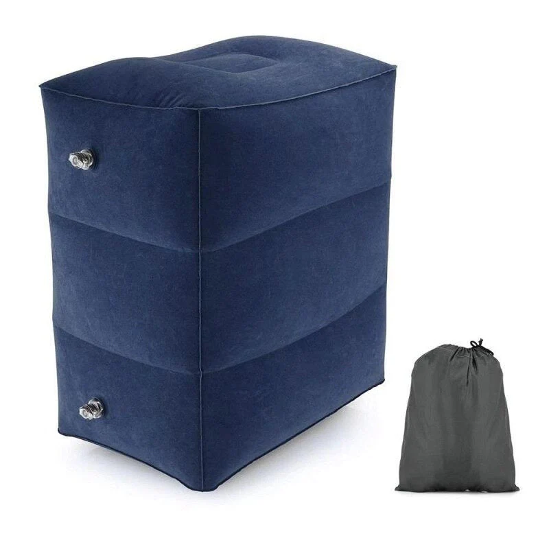 HULIANFU PVC Kids Flight Sleeping Footrest Pillow Resting Pillow On Airplane Car Bus Pillow Inflatable Travel Foot rest Pillow Foot Pad - Deanwangkt