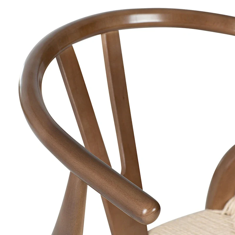 Poly & Bark Weave Chair - Solid Wood with Woven Seat