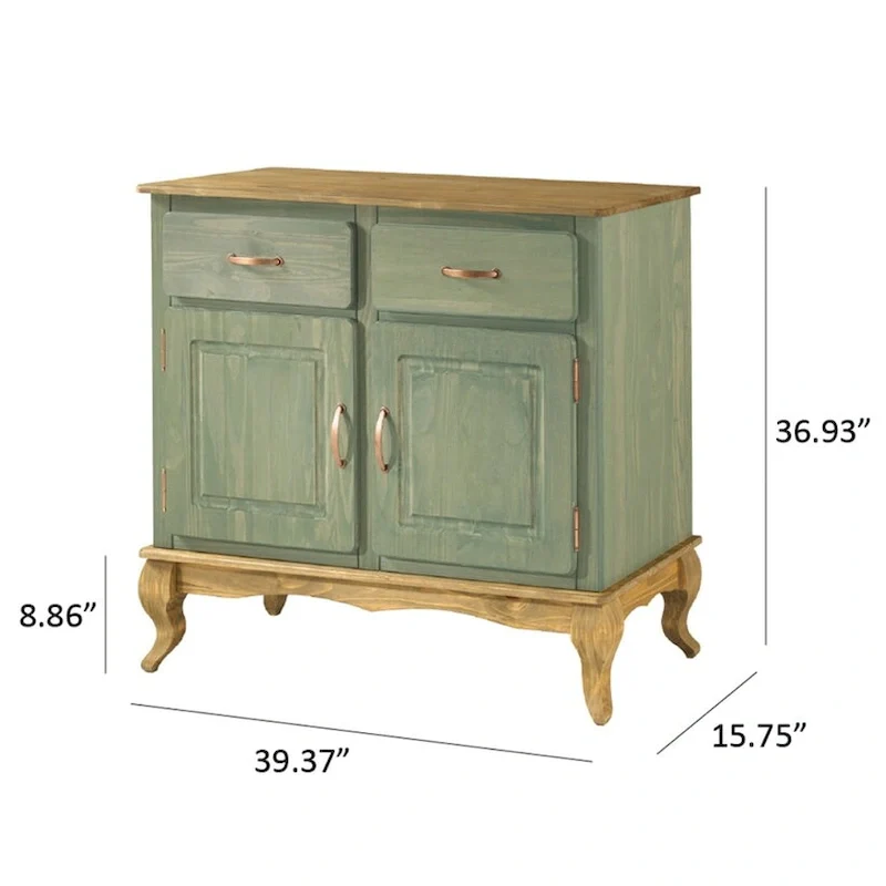 Wood Buffet Sideboard Green