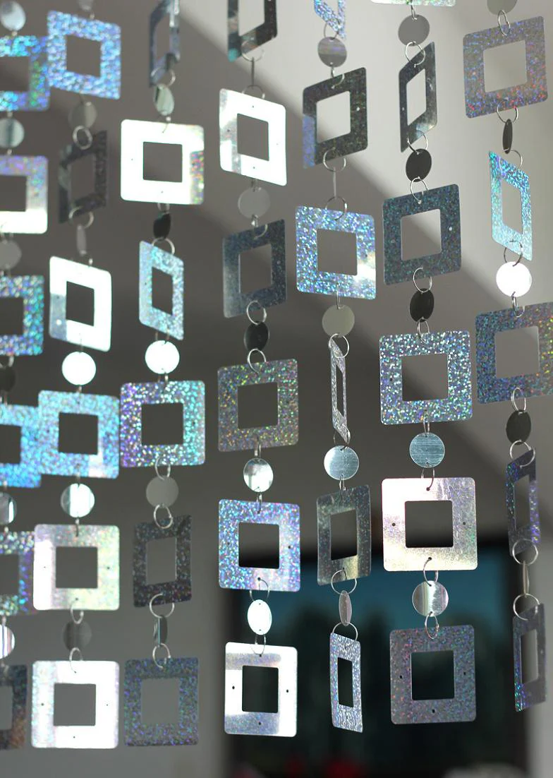 HULIANFU PVC sequins Curtains  Household items partitions Plastic curtain Home supplies Festive wedding decoration - Deanwangkt