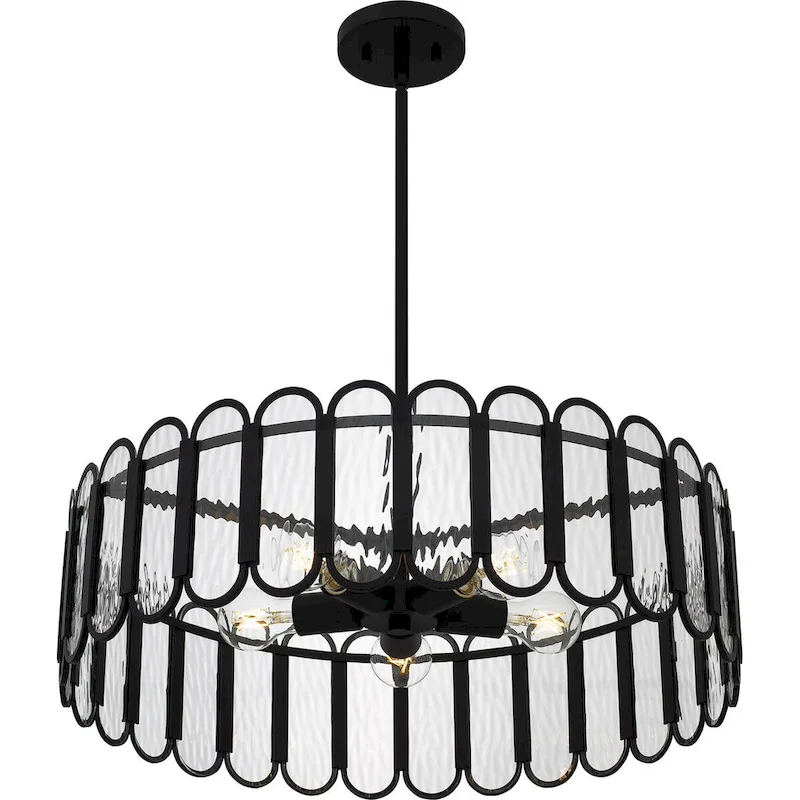 Vera 5-Light Matte Black Pendant Light