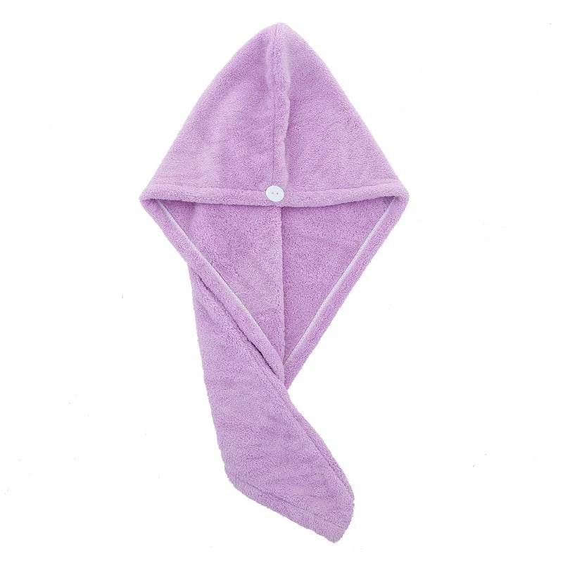 HULIANFU Quick Drying Microfiber Shower Cap Magic Hair Fast Drying Dryer Towel Bath Hat Dry Hair Cap Quick Drying Soft Turban Dry bonnet - Deanwangkt